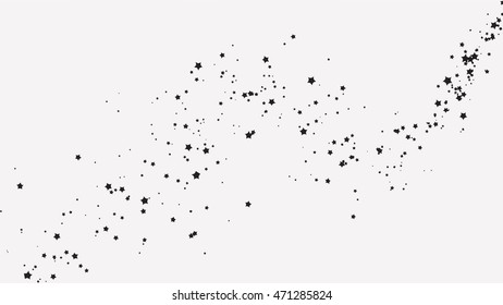 Abstract Falling Black Shooting Star with Elegant Star Trail 