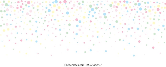 Abstract Falling Confetti Dots Pattern. Minimal Geometric Design for Wallpapers, Prints and Party Decorations