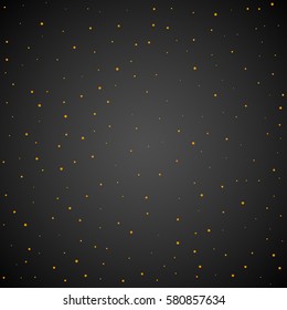 Abstract falling particles black background. Gift card space. Futuristic technology design for elegant business presentations. Vector illustration eps10
