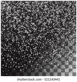 Abstract falling snow background. Stock vector.