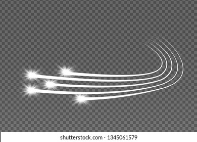 Abstract Falling Star - Black Shooting Star with Elegant Star Trail 