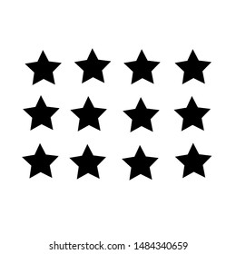 Abstract Falling Star - Black Shooting Star with Elegant Star Trail on White Background