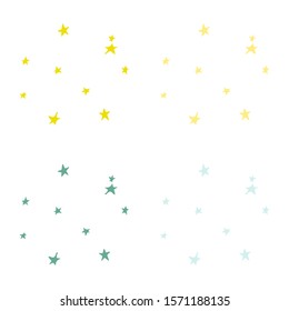 Abstract Falling Star Vector - Shooting Star with Elegant Star Trail on White Background - Meteoroid, Comet, Asteroid, Stars