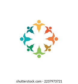 Abstract Family logo and design vector
