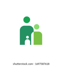 Abstract family logo template vector icon design