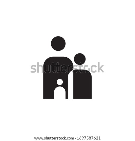 Abstract family logo template vector icon design