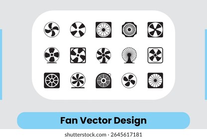 Abstract Fan and Cooling System Icons