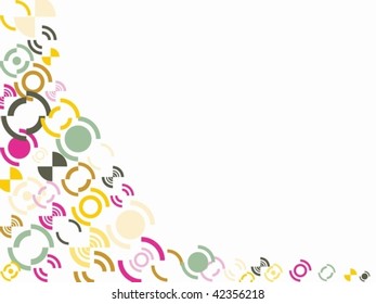 Abstract fancy circles illustration design