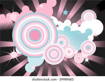 Abstract fancy vector illustration design