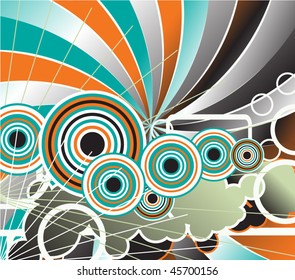 Abstract fancy vector illustration design
