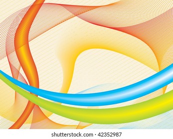 vector de onda de fantasía abstracta