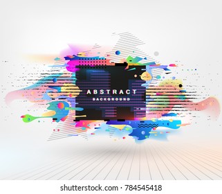 Abstract fantastic background, vector geometric pattern