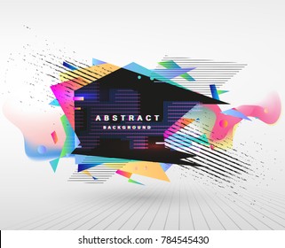 Abstract fantastic background, vector geometric pattern
