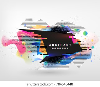Abstract fantastic background, vector geometric pattern