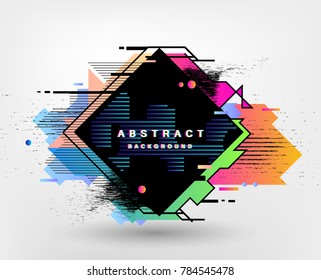 Abstract fantastic background, vector geometric pattern