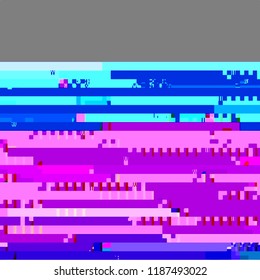 Abstract fantastic glitched background, vector geometric pattern. EPS10 vector.