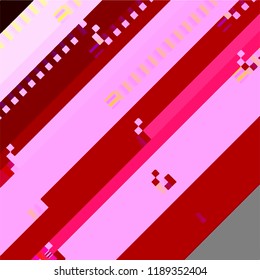 Abstract fantastic glitched background, vector geometric diagonal monitor error pattern. EPS10 vector.
