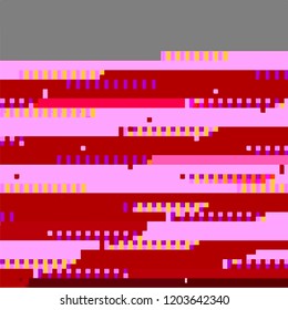 Abstract fantastic glitched background, vector geometric monitor error pattern. Cyber hacker attack theme creative design template. EPS10 vector.