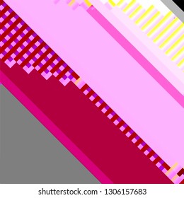 Abstract fantastic glitched background, vector geometric diagonal monitor error pattern. EPS10 vector. 