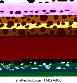 Abstract fantastic glitched background, vector geometric diagonal monitor error pattern. EPS10 vector