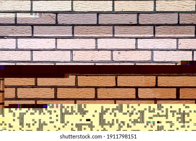 Abstract fantastic glitched background, vector geometric pattern. EPS10 vector.