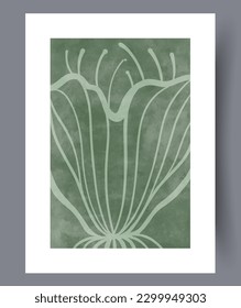 Abstract fantasy aesthetic improvisation wall art print. Contemporary decorative background with improvisation. Wall artwork for interior design. Printable minimal abstract fantasy poster.