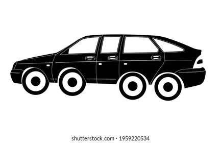 Abstract Fantasy Car premium Class limousine