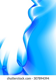 abstract fantasy composition, empty space for text