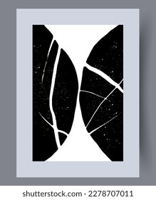 Abstract fantasy esoteric space wall art print. Printable minimal abstract fantasy poster. Contemporary decorative background with space. Wall artwork for interior design.