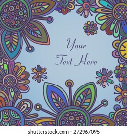 Abstract fantasy floral background with place for your text