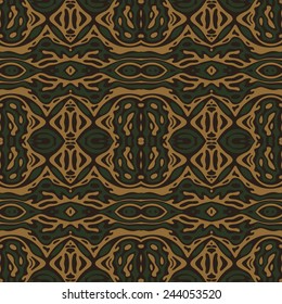 Abstract fantasy ornament. Seamless pattern.