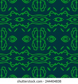 Abstract fantasy ornament. Seamless pattern.