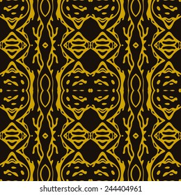 Abstract fantasy ornament. Seamless pattern.