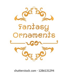 Abstract fantasy ornaments decoration