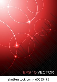 Abstract fantasy red background