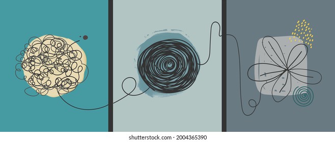 Abstract fantasy series arrangement of ideas in an orderly manner