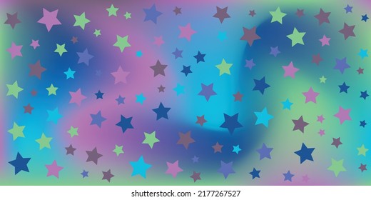 Abstract Fantasy Sky gradient color point star background