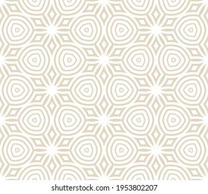 Abstract fantasy striped halftone ,thin line round shapes geometric seamless pattern. Creative mosaic, tile background.
