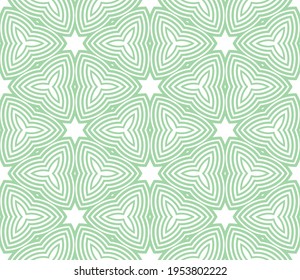 Abstract fantasy striped halftone ,thin line round shapes geometric seamless pattern. Creative mosaic, tile background.