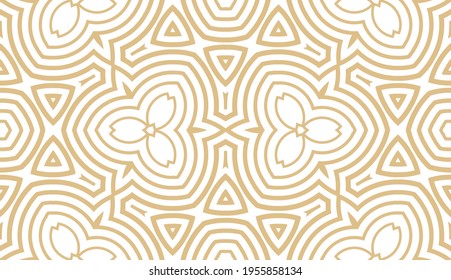 Abstrakte Fantasy gestreift dünne Linie rund geometrisches nahtloses Muster. Kreatives Mosaik, Fliesenhintergrund.