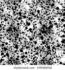 Abstract fantasy texture, grunge geometric seamless pattern. Creative endless geo background.