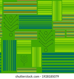 Abstract fantasy thin line halftone geometric seamless pattern. Creative mosaic, tile background.