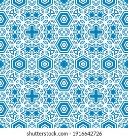 Resumen de fantasía hexágono de línea delgada, triángulo de patrón geométrico sin costura. Mosaico creativo, fondo de azulejos. 
