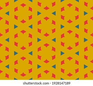 Resumen de fantasía hexágono de línea delgada, triángulo de patrón geométrico sin costura. Mosaico creativo, fondo de azulejos.