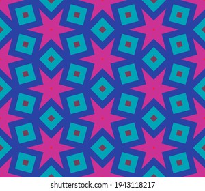 Abstract fantasy thin line hexagon, triangle geometric seamless pattern. Creative mosaic, tile background.