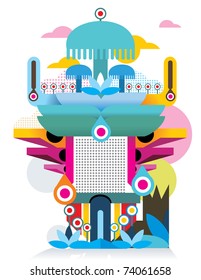 abstract fantasy vector