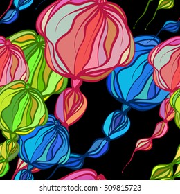 Abstract fantasy. Vector seamless pattern