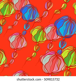 Abstract fantasy. Vector seamless pattern