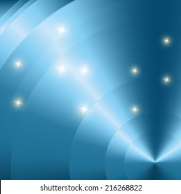 Abstract fare lens blue Vector Background 