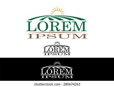 Abstract Farm Land Icon